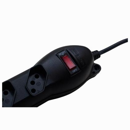 Imagem de Filtro de linha qualitronix qfl4 4 tomadas preto (  qua-09 )