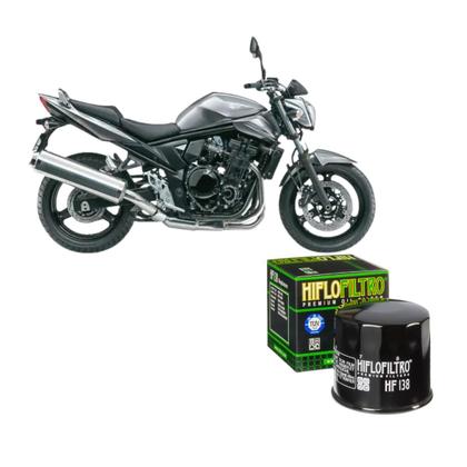 Imagem de Filtro de Óleo Hiflo Hf138 Suzuki Bandit, V-Strom, Srad 750/1000 Gsx-r, Hayabusa, Gsx-s, Gladius, Boulevard, Intruder
