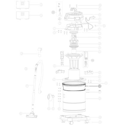 Filtro de Pano Lavável para Aspirador WAP GTW INOX 20 FW005296