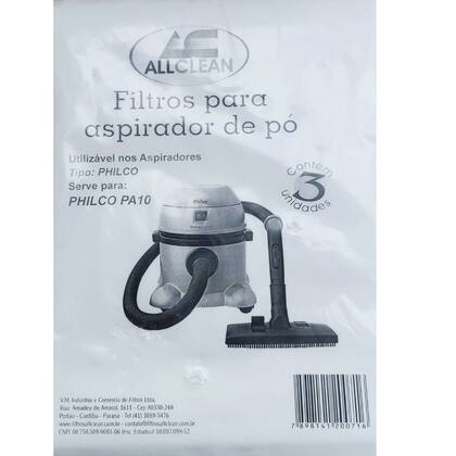 Imagem de Filtro Descartável para Aspirador Philco PA10