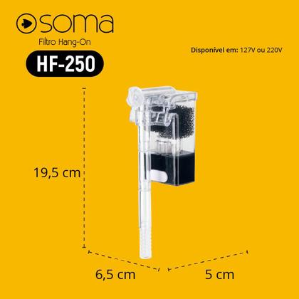 Imagem de Filtro ext hang-on soma hf-250 - 250l/h 2,5w 127v