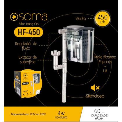 Imagem de Filtro ext hang on soma hf-450 450l/h 4 w 127v