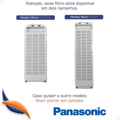 Imagem de Filtro Fiapo Lavadora Panasonic F120 F130 F140 Filtrolvca Pequeno / AWS022AC41C0-WJ1BE