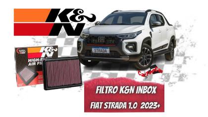Imagem de Filtro k&n inbox fiat pulse 1.0 t 2021 em diante  fiat fastback 1.0 t 2022 em diante  fiat strada 1.0 t 2024 em diante ref. 33-3080