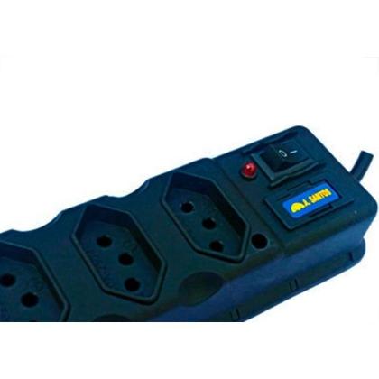 Imagem de Filtro Linha Asantos Plastico 3 Tomadas Bivolt Com Fusivel 3043