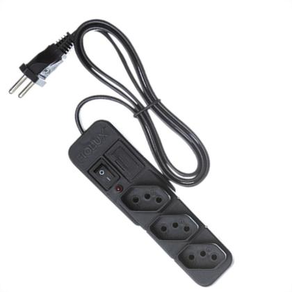 Imagem de Filtro Linha Fiolux 3 Tomada  Bivolt Preto