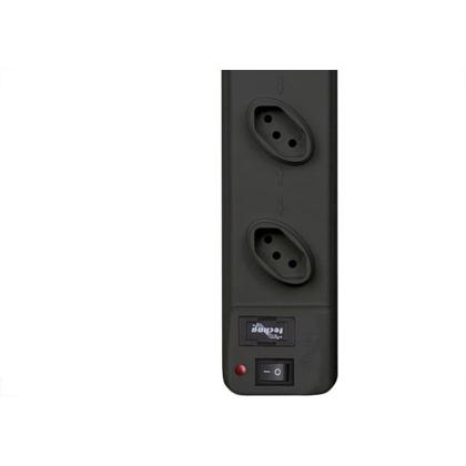 Imagem de Filtro Linha Techna Plastico 4 Tomadas Distanciada Ftk-004