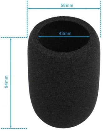 Imagem de Filtro/Pop/Anti Puff/Espuma p/ Microfone Condensador Audio-Technica AT2020,ATR2500,AT2035