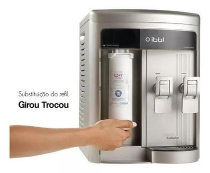 Imagem de Filtro Purificador Agua Gelada A Gas Compressor Prata 110v