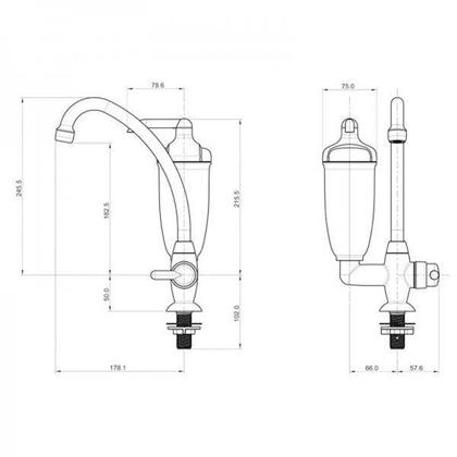 Imagem de Filtro Purificador Com Torneira Água Acqua Bella Balcão Lorenzetti - Branco