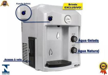 Imagem de Filtro Purificador de Água Alcalina Ionizada com Ozônio Gelada Branco 127V - Top life