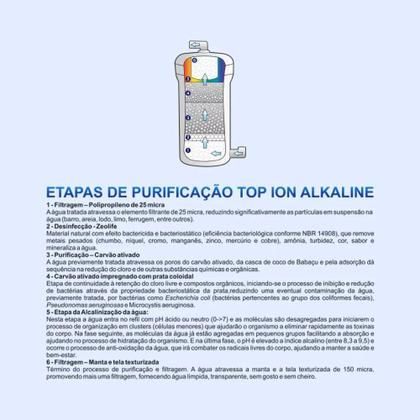 Imagem de Filtro Purificador de Água Alcalina Ionizada com Ozônio Gelada Prata 127v - Top Life