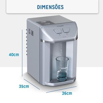 Imagem de Filtro Purificador De Água Gelada Prata Acquabios Ultra Ice