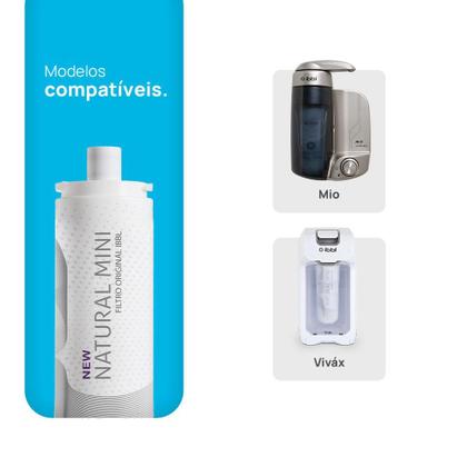Imagem de Filtro Refil IBBL Natural Mini Avanti Branco com sistema Girou Trocou
