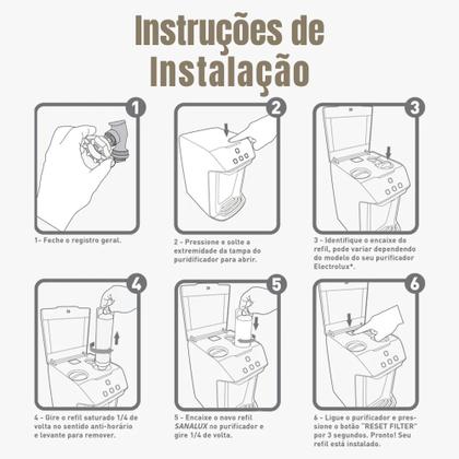 Imagem de Filtro Refil Vela Compatível Com Filtro Electrolux Ideal para Linha PE PA PCouPH e PURE4x