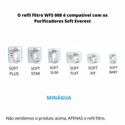 Imagem de Filtro Refil Vela Purificador Soft Everest Soft Plus Soft Star Soft Slim Soft fit e Baby Compatível