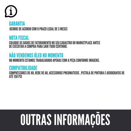 Imagem de Filtro Regulador Ar Compressor 1/4 Para Tekna Schulz Vonder