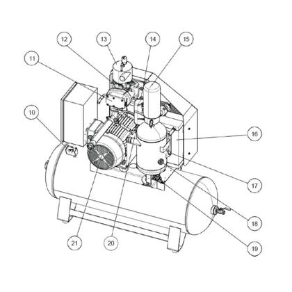 Imagem de Filtro Separador Ar/Óleo Para Compressor Rotativo De Parafuso Schulz - 007.0413-0/At
