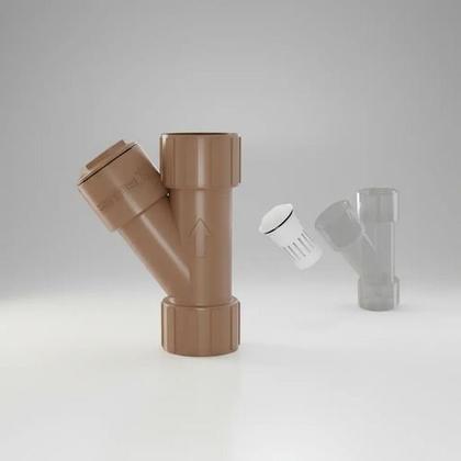 Imagem de Filtro Y Soldável Tubulação PVC 32mm Marrom Estrela