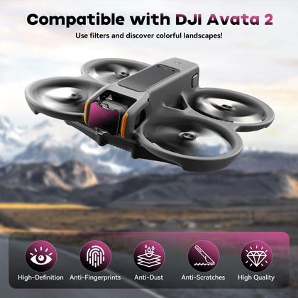 Imagem de Filtros MINGVEN para DJI Avata 2 - Kit com UV e CPL