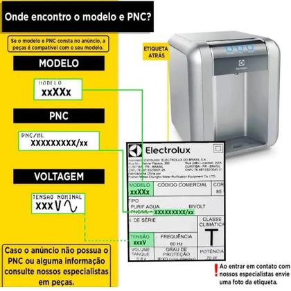 Imagem de Filtros/Refil de Água Original Acqua Pure para Purificador Electrolux PE12A/PE12B/PE12G/PE12V