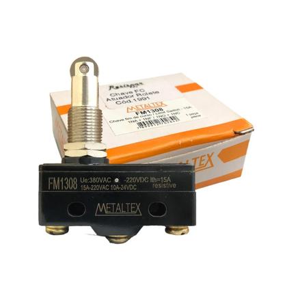 Imagem de Fim De Curso Miniatura Fm1308 Atuador Rolete 380VCA Metaltex