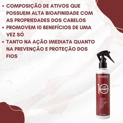 Imagem de Finalizador e Defrizante Just Unit 10 em 1 Hobety 255ml