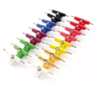 Imagem de Fingerboard Skate Dedo Truck 32.5Mm Ferramenta Rosa Escuro