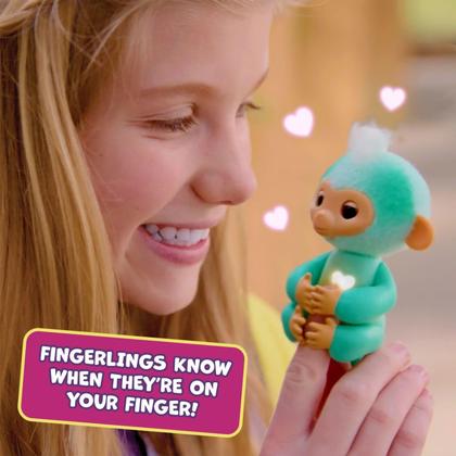 Imagem de Fingerlings Bebê Macaco Interativo Ava Teal 2023
