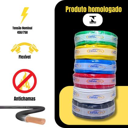 Imagem de Fio 4mm Rolo 50 Metros 450750v Cabo Flexivel 4mm 50m