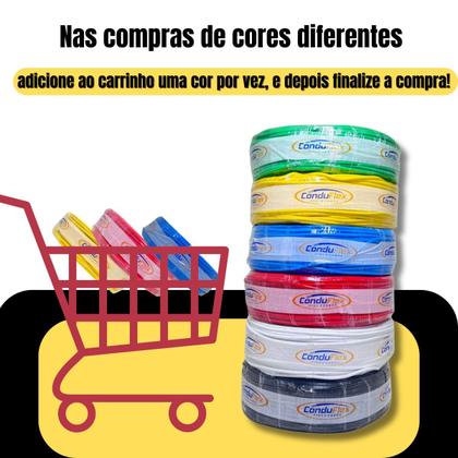 Imagem de Fio 4mm Rolo 50 Metros 450750v Cabo Flexivel 4mm 50m