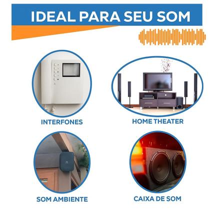 Imagem de Fio bicolor Paralelo cristal 1,5mm 50mts Disan Som automotivo