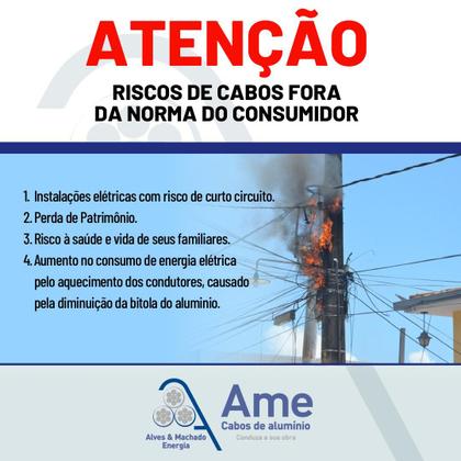 Imagem de Fio Cabo De Alumínio Multiplex - Duplex 10mm - Rolo Com 100 Metros