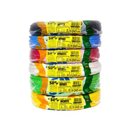 Imagem de Fio Cabo Flexível 100 metros 750V 2,5mm Azul Sil