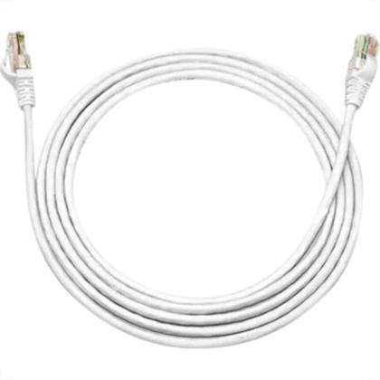 Imagem de Fio Cabo Rede Patch Cord Branco Rj45 15Mt