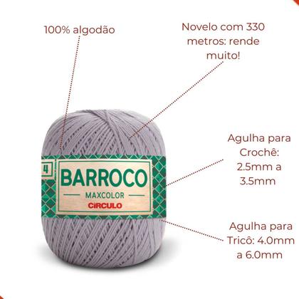 Imagem de Fio Circulo Barroco Maxcolor 4/4 338M Com 200G