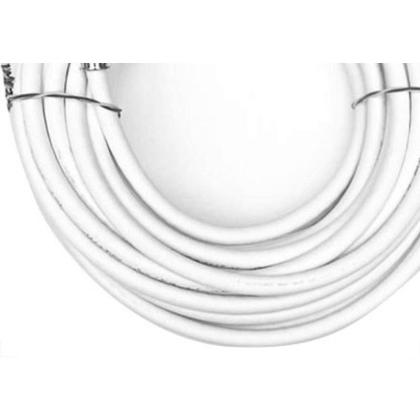Imagem de Fio Coaxial Rg 06 Com Conector Branco 67 100pcs 20M 3241