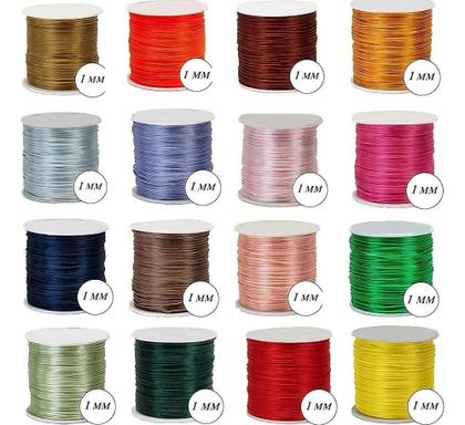 Imagem de Fio Cordão Cetim Seda Rabo Rato 1Mm 10M -