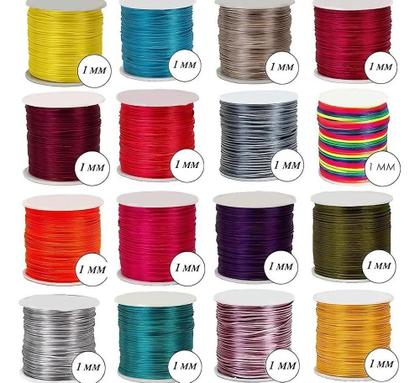 Imagem de Fio Cordão Cetim Seda Rabo Rato 1Mm 10M -