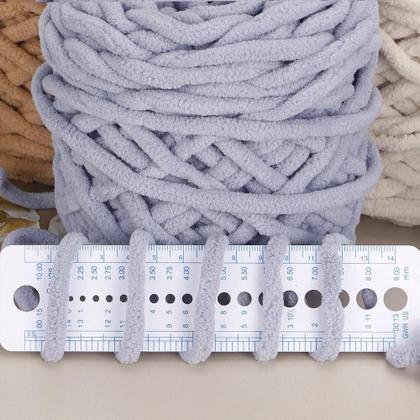 Imagem de Fio De Chenille Macio 2 Peças Veludo Espesso E Fofo Para Crochê Tricô Suéter Xale Cachecol