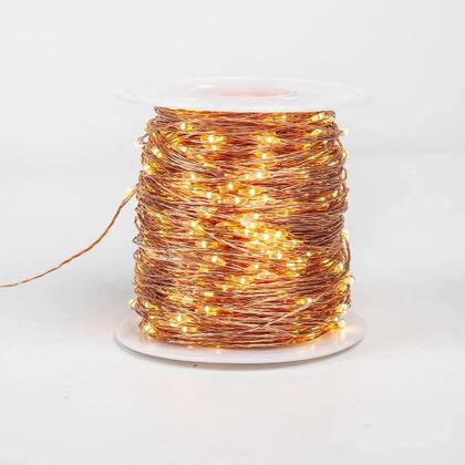 Fio de Cobre Impermeável para Exteriores - Luzes de Fada com 200m e 2000 LEDs - Adaptador Plug-in Imagem de Fio de Cobre Impermeável para Exteriores - Luzes de Fada com 200m e 2000 LEDs - Adaptador Plug-in