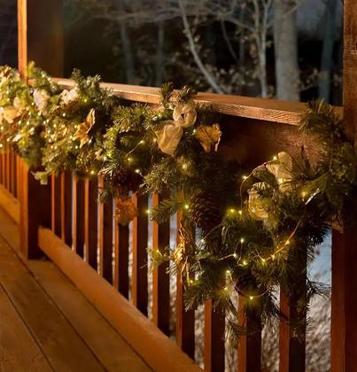 Imagem de Fio de Cobre Impermeável para Exteriores - Luzes de Fada com 200m e 2000 LEDs - Adaptador Plug-in
