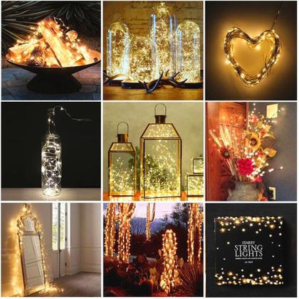 Imagem de Fio De Fada Led  Cordão 3 Metros 30 Leds Branco Quente