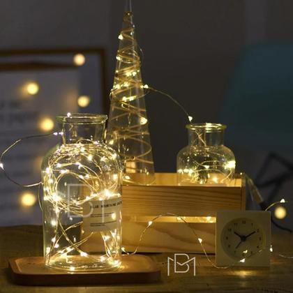 Imagem de Fio De Fada Led Cordão De Luz 2M Decoração 20 Leds Bateria
