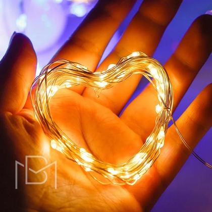 Imagem de Fio De Fada Led Cordão De Luz 2M Decoração 20 Leds Bateria