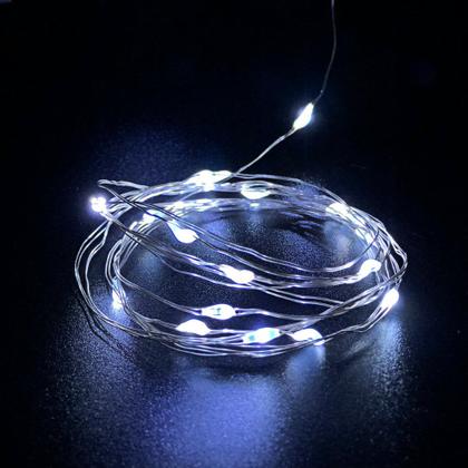 Imagem de Fio De Fada Led  Decoração Cordão De Luz 5m Branco