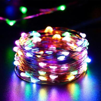 Imagem de Fio De Fada Musical Natal 200 Lâmpadas LEDs Colorido USB 20m