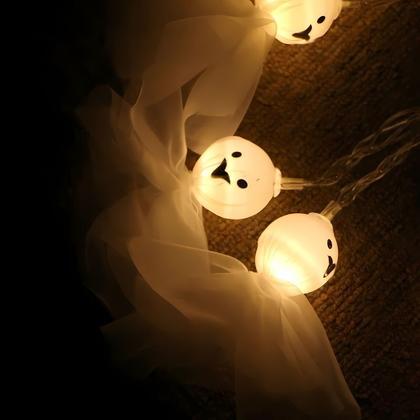 Imagem de Fio De Led Fantasminha De Halloween 2 Metros 10 Led
