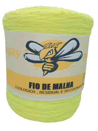 Imagem de Fio De Malha Residual 1Kg Croche Trico Amarelo Delicado