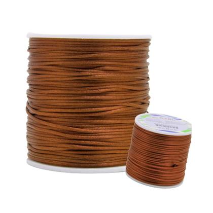 Imagem de Fio De Seda Marrom Havana - Cordão Rabo De Rato 1mm - Nybc